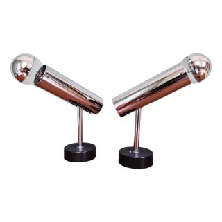 Tubular Chromed Metal Articulated Wall Lights by Staff Leuchten, Germany, 1970, Set of 2 For Sale