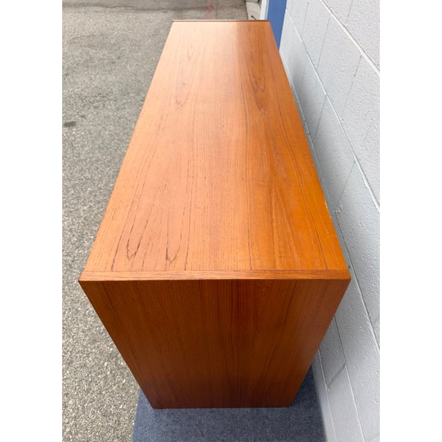 Brown Vintage Made in Denmark 6 Drawer Dresser For Sale - Image 8 of 12