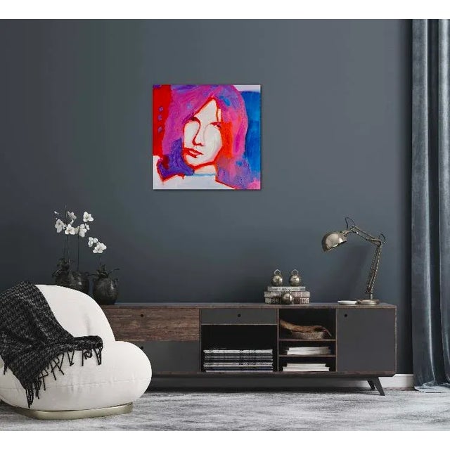 2020s Modern Figurative Portrait in Pop Art Style – Original Oil Painting For Sale - Image 5 of 12