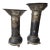 Pair of Bronze Gu Beaker Vases For Sale