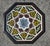 Moroccan Maroon Moroccan Hand-Painted Accent Table For Sale - Image 3 of 6