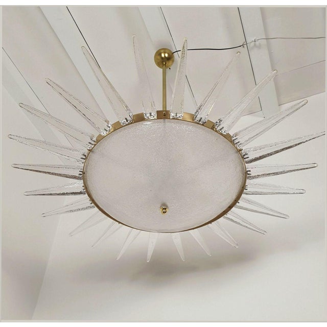 Mid-Century Modern Murano Sputnik Chandelier 1970s For Sale - Image 4 of 14