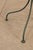 Green Vintage Wrought Iron Round Patio Table And Four Chairs Set For Sale - Image 8 of 18