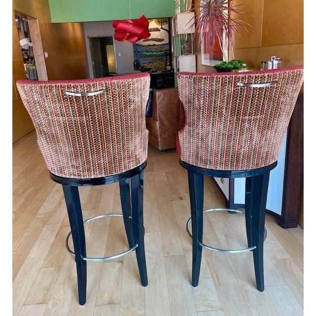 George Cameron Nash Swivel Bar Stools - Set of 2 For Sale In Houston - Image 6 of 11