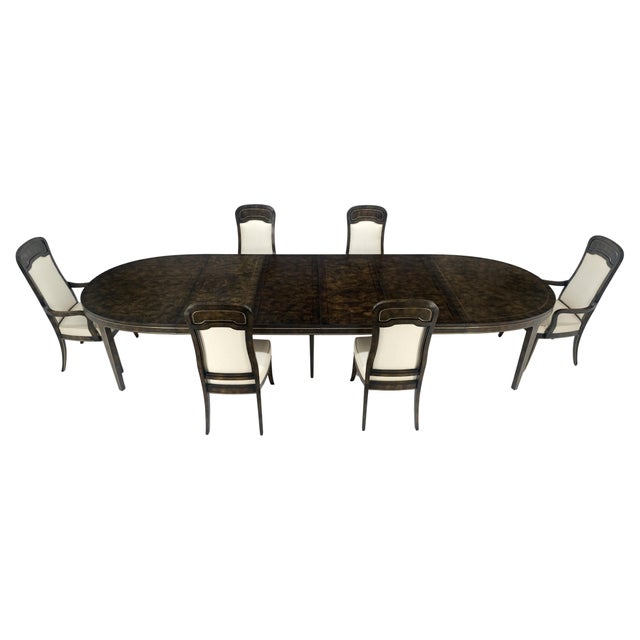 Dimensions: Table: 46” x 70” x 29” Leaves: 4 x 20” with an extended table length of 150” Chair: 21” x 21” x 66”