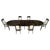 Dimensions: Table: 46” x 70” x 29” Leaves: 4 x 20” with an extended table length of 150” Chair: 21” x 21” x 66”