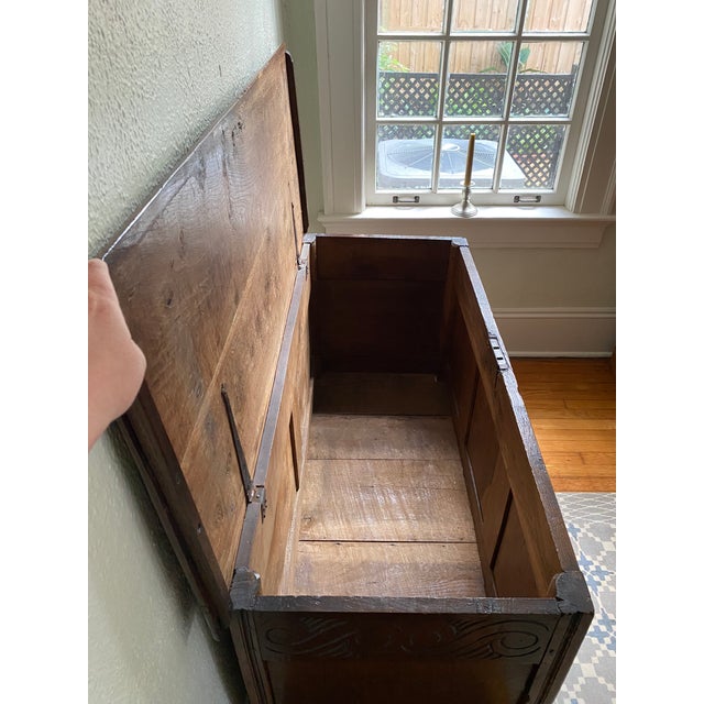Antique Jacobean Walnut Chest For Sale - Image 4 of 10
