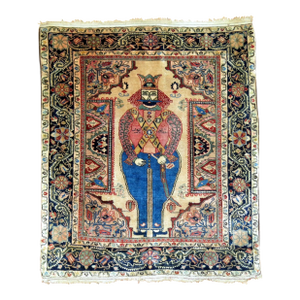 Antique Sarouk King Shapur Rug