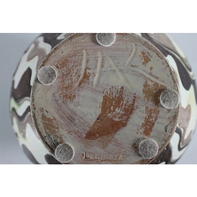 Large Ceramic Vase with Abstract Pattern by Herman A. Kähler, 1920s For Sale - Image 9 of 11