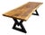 Live Edge Single-Slab Monkeypod Dining Table, 8 Ft, 47 in Wide For Sale