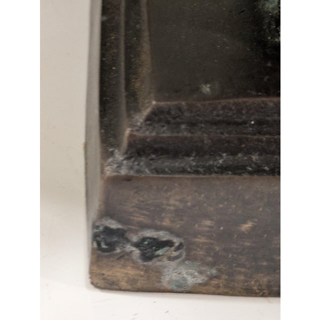 Large Maitland Smith Bronze Elephant Center Piece For Sale - Image 14 of 15