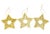 Gold Pierced 4" Star Ornaments For Sale - Image 4 of 4