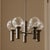 1960s 1960s Robert Long 5-Light Solid Brass & Hand-Blown Glass Chandelier, California Modern For Sale - Image 5 of 14