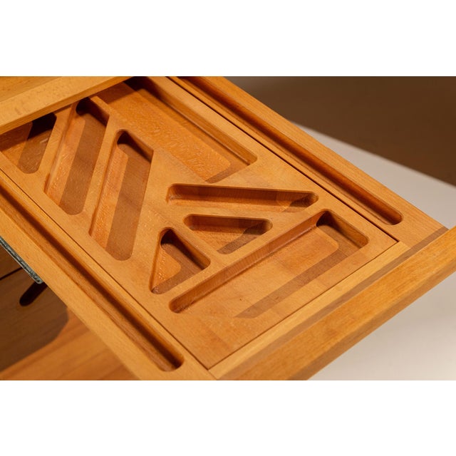 Adjustable Desk in Beech by Seltz, France, 1980s For Sale - Image 18 of 18
