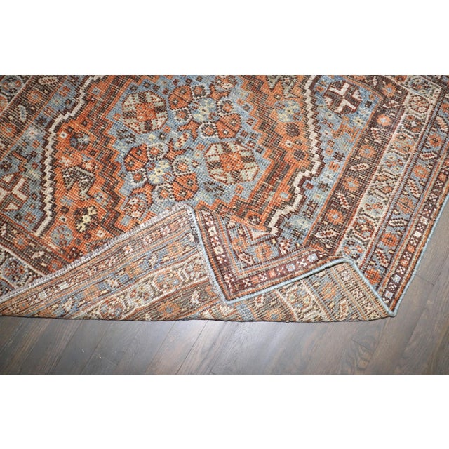 Early 20th Century Early 20th Century Persian Shiraz Square Rug - 3'10" x 3'11" For Sale - Image 5 of 7