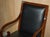 Black Leather and Cherrywood Grange Paris Captain's Chair from Harrods London For Sale - Image 3 of 18