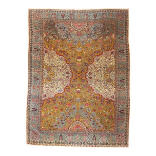 Antique Persian Tehran Rug 7'3'' X 9'10'' For Sale