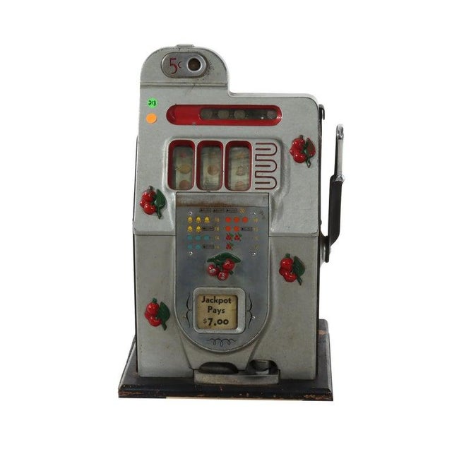 Mills Novelty Co. Cherry Blossom Nickel Slot Casino Gaming Machine C1930 For Sale - Image 10 of 10