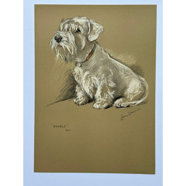Traditional Sealyham Terrier by Lucy Dawson, 1946 For Sale - Image 3 of 3