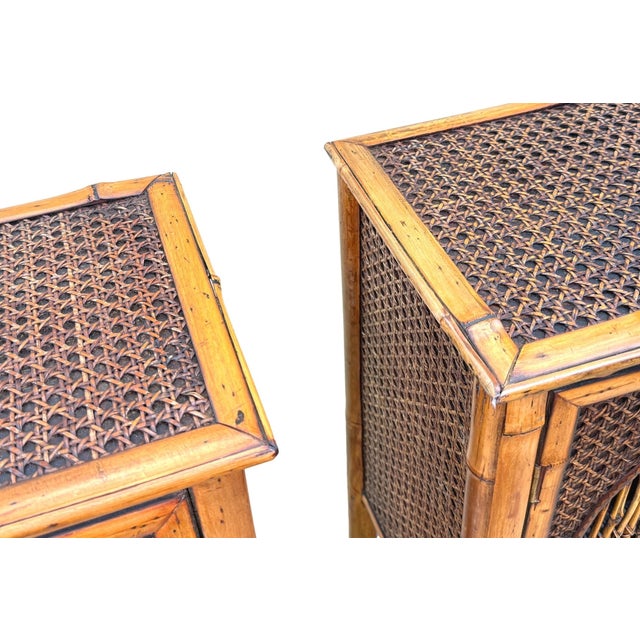 19th Century Aesthetic Table Top Bamboo Cupboards, 1880, Set of 2 For Sale - Image 3 of 13