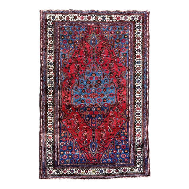Antique Hamadan Rug, 1920s For Sale