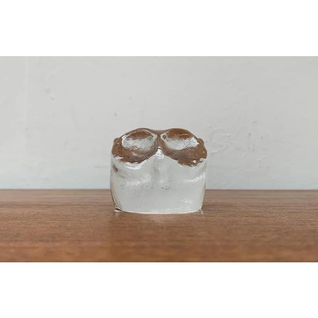 Mid-Century Scandinavian Art Glass Owl, 1960s For Sale - Image 12 of 13