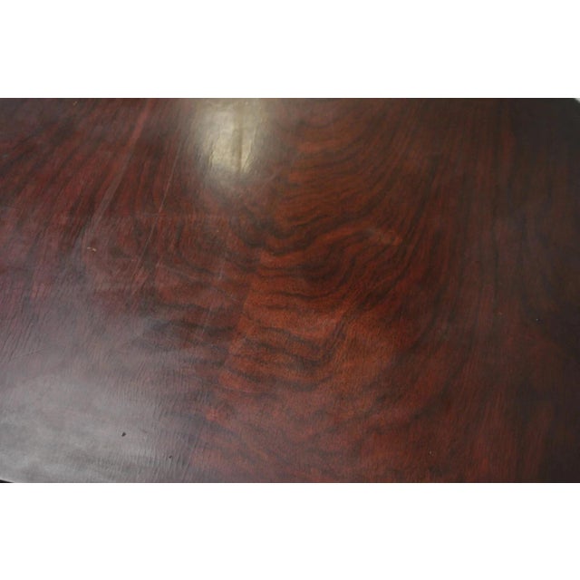 Vintage French Empire Style Mahogany 2 Tier Paw Feet Side End Tables - A Pair For Sale - Image 10 of 12