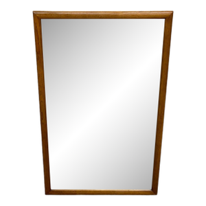 Vintage Mid-Century Modern "Modern Aire" Walnut Framed Wall Mirror by Mt. Airy Furniture