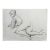 Barbara Beck Figurative Nude Charcoal Sketch on Paper 1970s For Sale