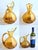 Amber Vintage Hand-Blown Rainbow Glass Pitcher For Sale - Image 8 of 10