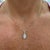 Ladies 14k White Gold 0.56ct Marquise Diamond Halo Pendant Necklace For Sale - Image 9 of 9