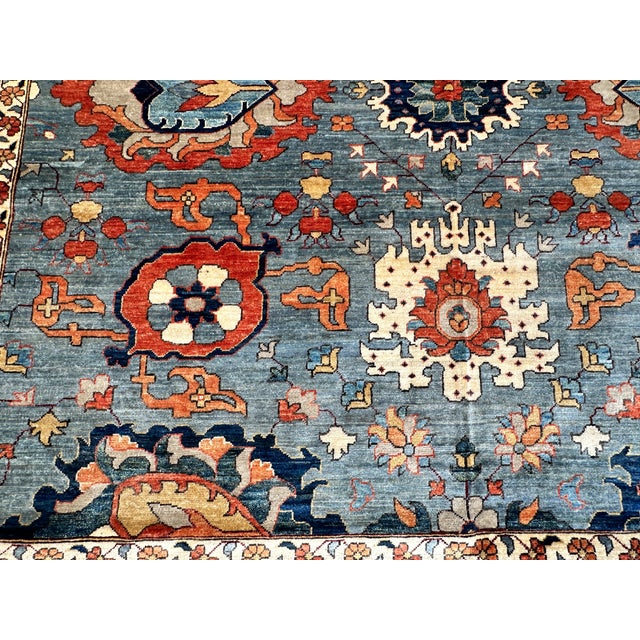 Hand-Knotted Afghan Sultanabad Chobi Wool Area Rug - 8'11" X 11'11" For Sale - Image 12 of 16
