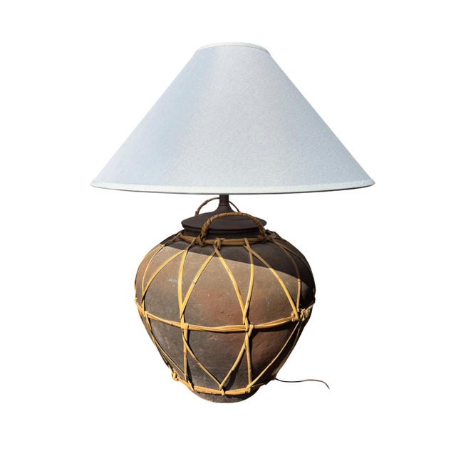 Wood Martaban Table Lamp For Sale - Image 7 of 14