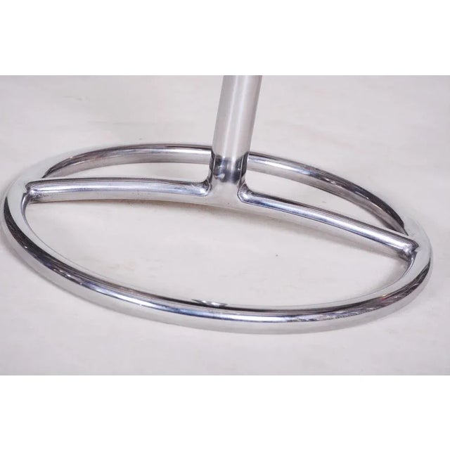 Bauhaus Bauhaus Round Black Piano Stool in Chrome-Plated Steel & Lacquered Wood, Czech, 1930s For Sale - Image 3 of 10