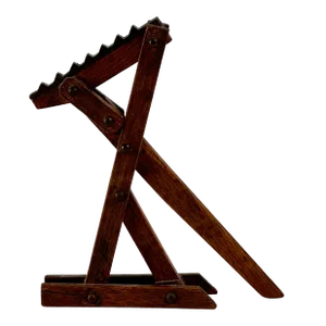 19th Century Antique Salesman Sample Wooden & Brass Buggy Jack