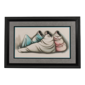 Framed Signed Robert Redbird Jr. "Shadow Watch" Limited-Edition Serigraph