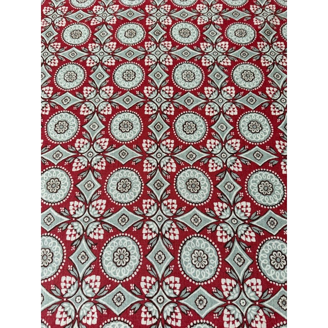 Islamic Marvic Textiles Figaro 6216-3 Fraise Linen Fabric 3 6/8 Yards For Sale - Image 3 of 6