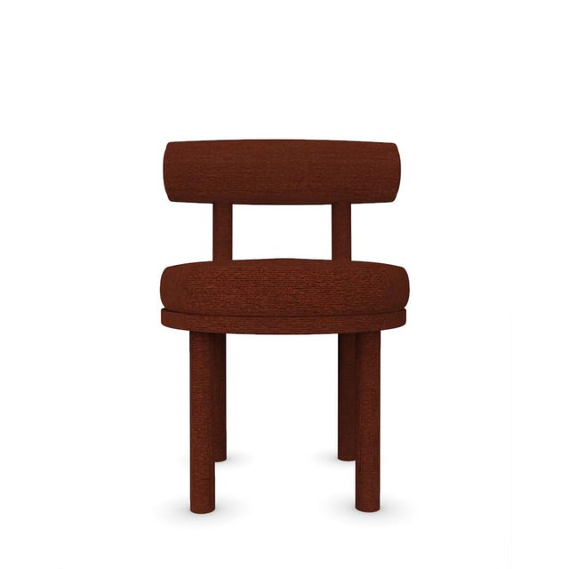 Wood Moca Chair in Wood Fabric by Studio Rig for Collector For Sale - Image 7 of 7