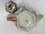 1920s Art Deco Teapot With Geometric Orange and White Pattern and Gold Luster Accents For Sale - Image 13 of 16