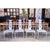 Mid 20th Century Mid-Century Salterini Montego Chairs and Table, Set of Five Pinwheel Back, Attributed For Sale - Image 5 of 8
