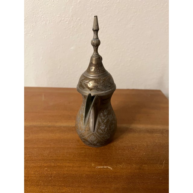 1950s Vintage Turkish Dallah Coffee Pot For Sale - Image 5 of 8
