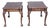 Pair Henkel Harris Chippendale Style Mahogany Claw & Ball Side Tables End Table For Sale