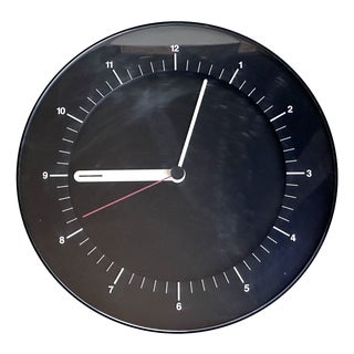 Minimalist Wall Clock 5W1 by Reinhold Weiss for Junghans, Germany, 1990s For Sale