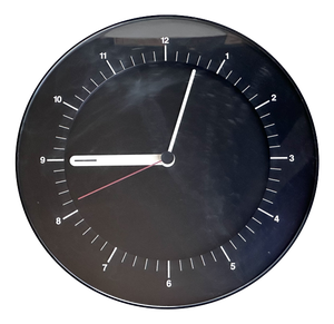 Minimalist Wall Clock 5W1 by Reinhold Weiss for Junghans, Germany, 1990s