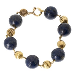 Bracelet with Beads in 19.2k Gold For Sale