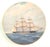 Ivory Golden Age of Sail Clipper Ship Plates Set of 6, Charles Lundgren, 1980s Porcelain For Sale - Image 8 of 11