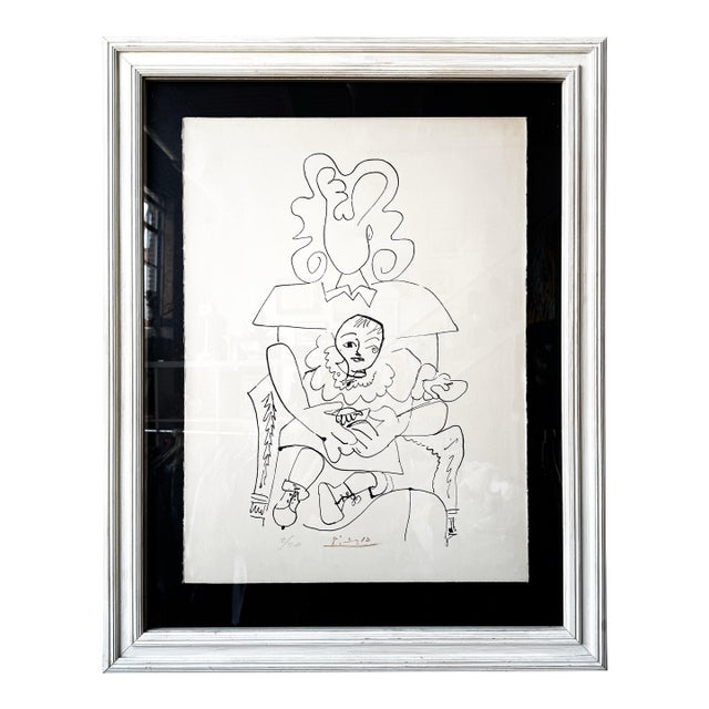 Mid 20th Century Pablo Picasso Limited Edition Lithograph on Arches Paper, Mother & Child Composition #2/20 For Sale