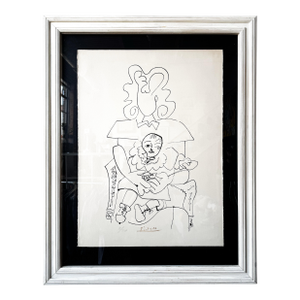 Mid 20th Century Pablo Picasso Limited Edition Lithograph on Arches Paper, Mother & Child Composition #2/20