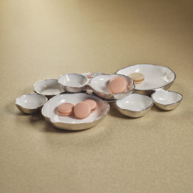 Transform your layout with an abundance of forward-thinking style thanks to this transitional multi-tiered serving bowls...