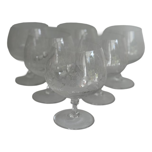 Romanze Form 13000 Cognac Glass with Base by Björn Wiinblad for Rosenthal Studio Line, 1960s, Set of 6 For Sale
